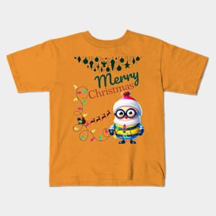 merry christmas with minions Kids T-Shirt